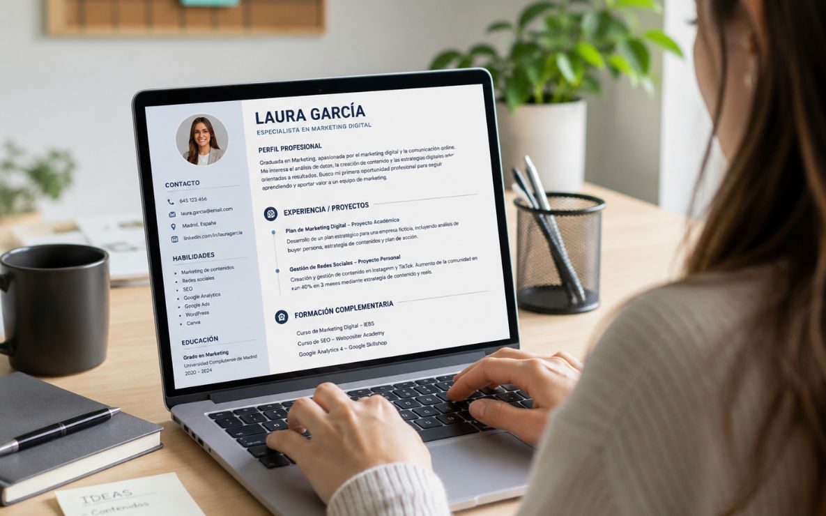 Wanatop Academy - Escuela Avanzada de Marketing y Negocios Digitales 60 CV sin experiencia: cómo hacerlo si acabas de estudiar